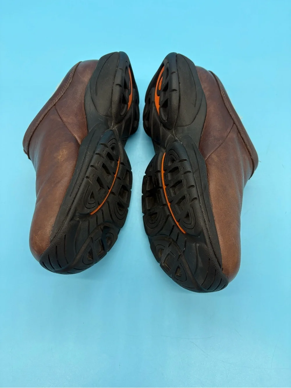 Merrell Men's Primo Chill Brown Leather Fleece Lined Clogs Slip On Size 9.5